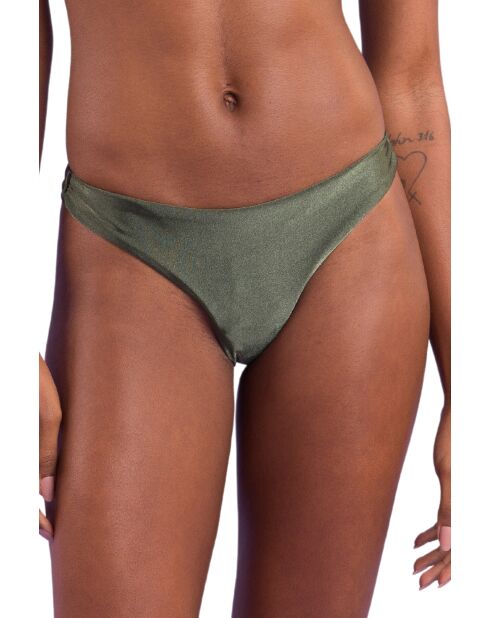 Croco Essential grüne Bikinihose