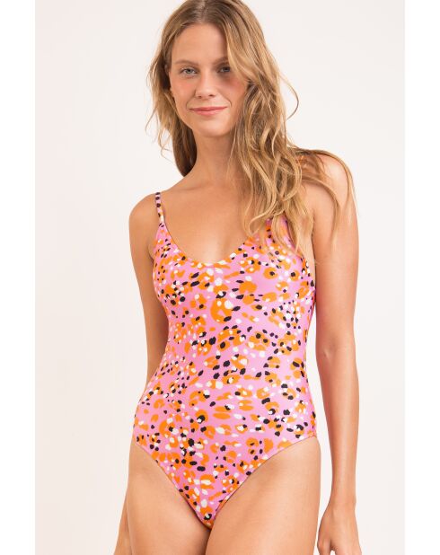 Traje de baño de una pieza Hype Sweet Camo Pink
