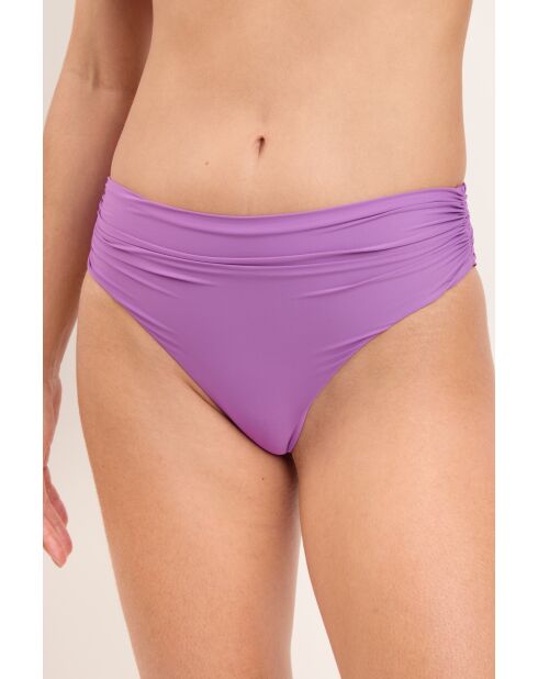 Slip bikini biologico viola Floreira Amy