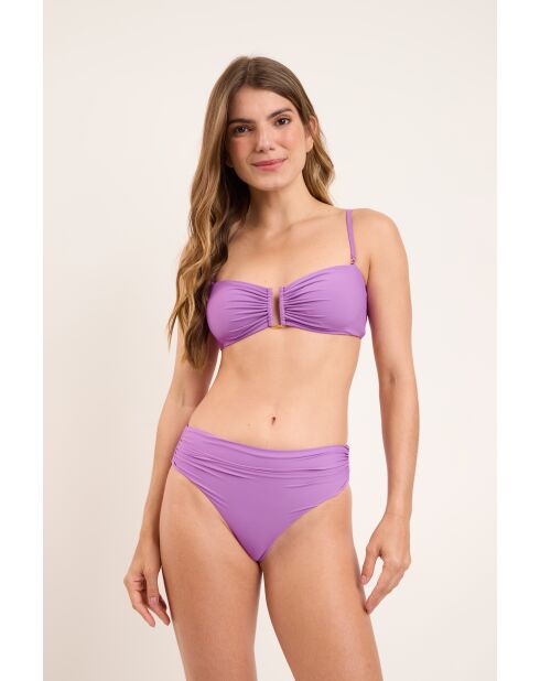 Slip bikini biologico viola Floreira Amy