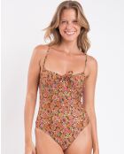 Julia Bouquet mehrfarbiger einteiliger Badeanzug