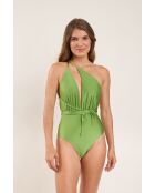 New Vegas Shimmer Botanica groen badpak uit één stuk