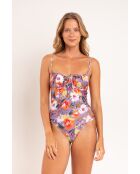 Garden Flower Julia paars badpak uit één stuk