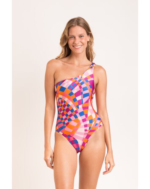 Santorini Grappig veelkleurig badpak uit één stuk