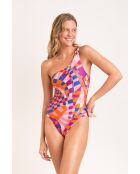Santorini Grappig veelkleurig badpak uit één stuk