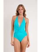 Amb Nannai Magda blauw badpak uit één stuk