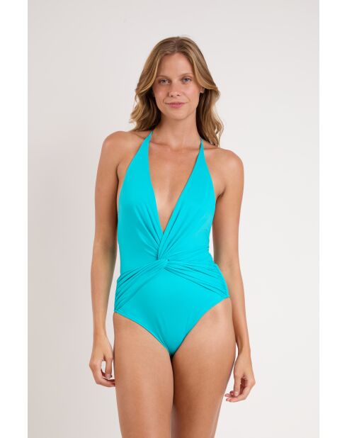 Amb Nannai Magda blauw badpak uit één stuk