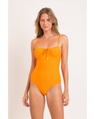 Bañador de una pieza Julia Dots Mango naranja