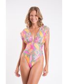Costume da bagno intero rosa Riviera Lyla