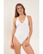 Sand White Sunny white badpak uit één stuk