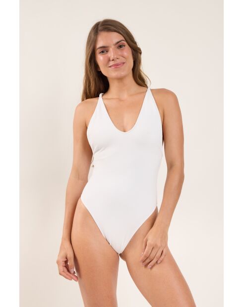 Sand White Sunny white badpak uit één stuk