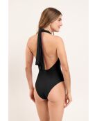 Claire schwarzer einteiliger Badeanzug