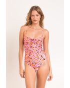 Traje de baño de una pieza Julia Sweet Camo Pink