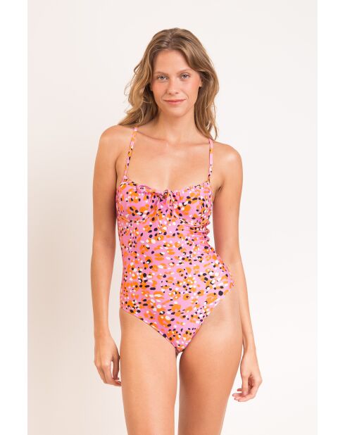 Traje de baño de una pieza Julia Sweet Camo Pink