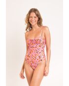 Traje de baño de una pieza Julia Sweet Camo Pink