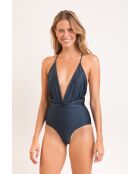 New Vegas Shark blauw badpak uit één stuk