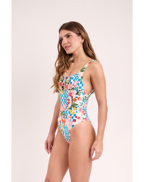 Al-Mare Jennie mehrfarbiger einteiliger Badeanzug