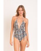 New Vegas Ikat meerkleurig badpak uit één stuk