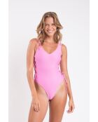 Maillot de bain une pièce Zoe Milkshake rose