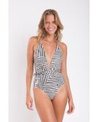 Schwarzer einteiliger Badeanzug New Vegas Collage