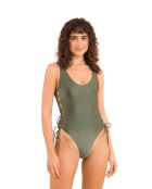 Zoe Croco groen badpak uit één stuk