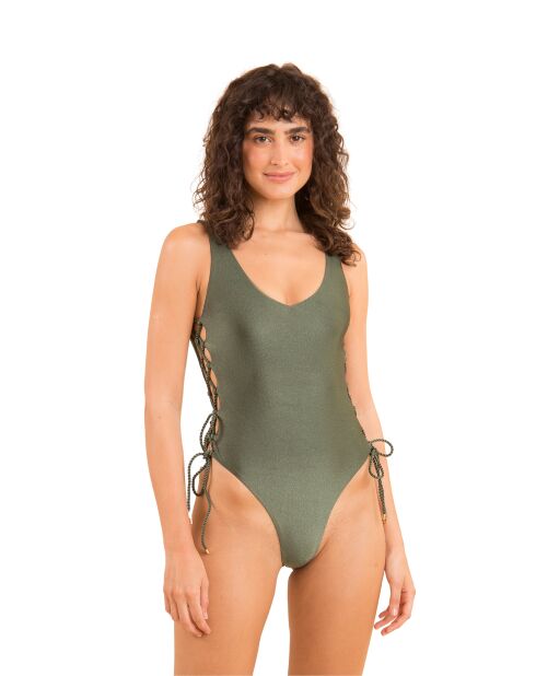 Zoe Croco groen badpak uit één stuk