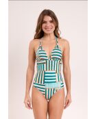 Bartel Mel blauw badpak uit één stuk