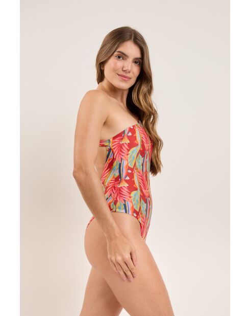 Sea Bloom Sienna rood badpak uit één stuk