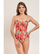 Sara Red Sea Bloom badpak uit één stuk