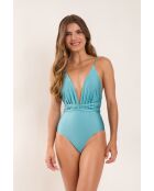 New Vegas Shimmer Laguna blauw badpak uit één stuk