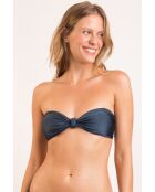 Joy Shark blaues Bandeau-Bikinioberteil