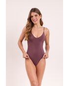 Maillot de bain une pièce Malibu Ebano Hype marron