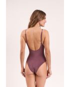 Maillot de bain une pièce Malibu Ebano Hype marron
