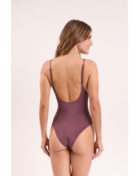 Maillot de bain une pièce Malibu Ebano Hype marron