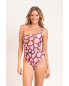 Bañador rosa de una pieza Santorini Amore