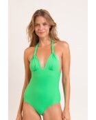 Mel Op Dots Energy groen badpak uit één stuk