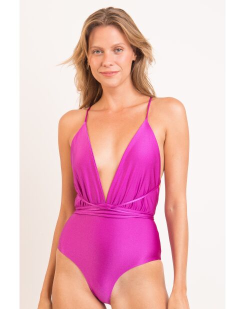 Traje de baño de una pieza rosa New Vegas Shimmer Gaia