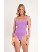 Floreira Bella biologisch paars badpak uit één stuk