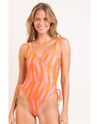 Zoe Sunrise oranje badpak uit één stuk