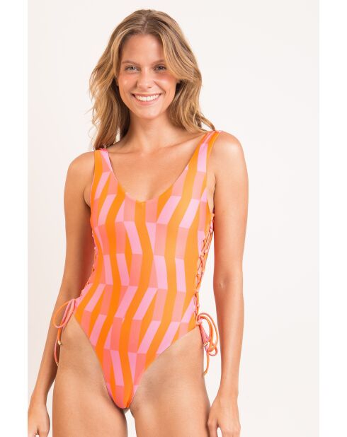 Zoe Sunrise oranje badpak uit één stuk