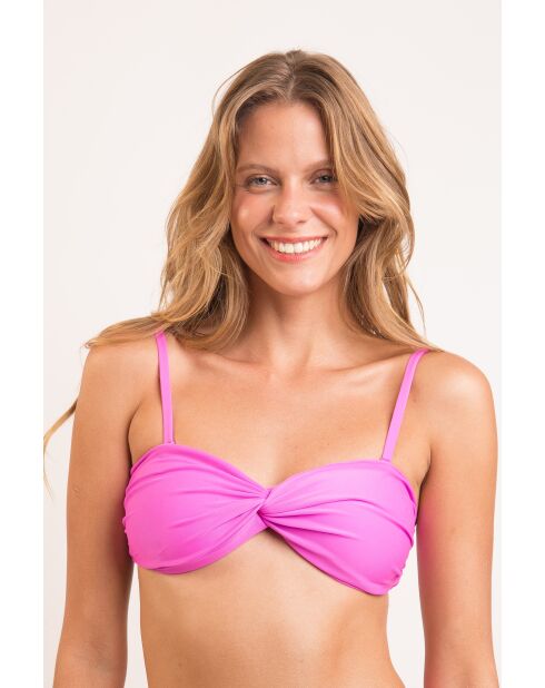 Top de bikini rosa Twist Vita