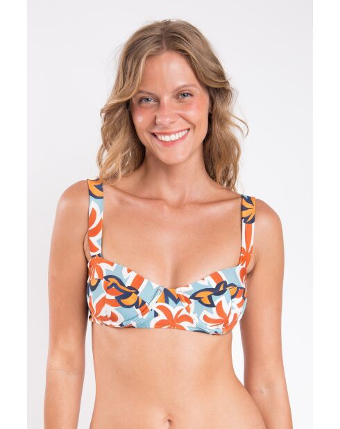 Blaues Bikinioberteil Amelia Kauai