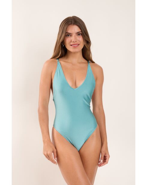 Sunny Shimmer Laguna blauw badpak uit één stuk