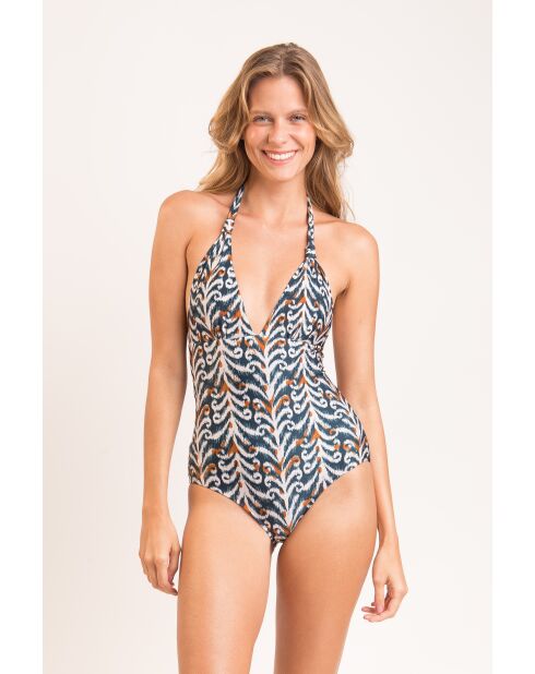 Mel Op Ikat meerkleurig badpak uit één stuk