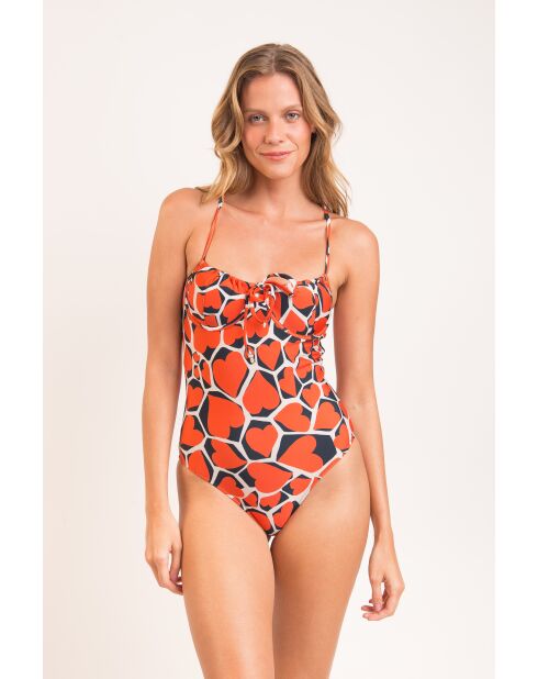 Costume da bagno intero rosso Julia Amore