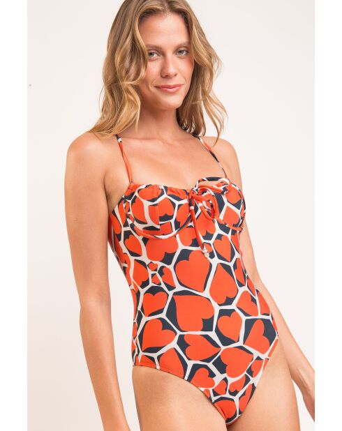 Costume da bagno intero rosso Julia Amore