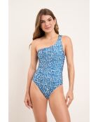 Costume da bagno intero blu Santorini Chuva