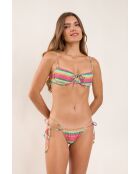 Mehrfarbiges Balkonnet-Bikinioberteil