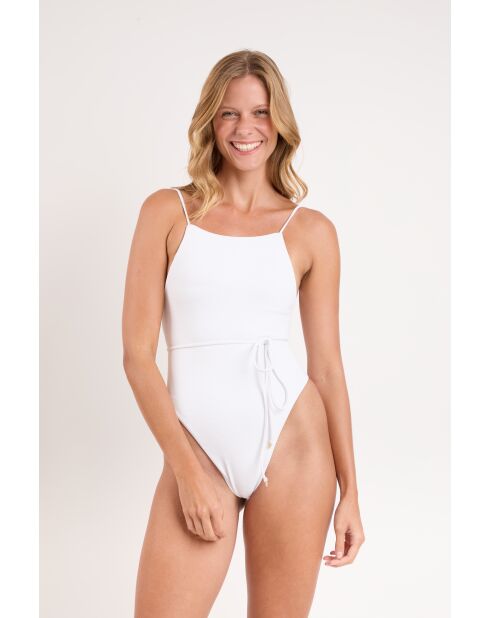 Costume da bagno intero Adele bianco e bianco