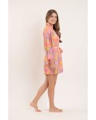Kimono da spiaggia rosa Lyla